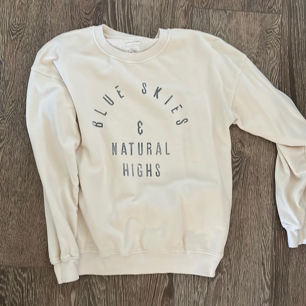 Billabong blue skies and natural highs sweatshirt S